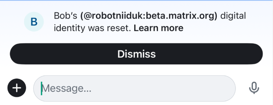 digital identity reset alert